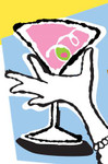 Woman's hand with glass alcohol to support this PowerPoint product and other formats on education and awareness about Women and Alcohol