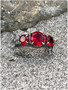 The Princess Elizabeth Ring , we named her after Elizabeth in Pirates of the Caribbean Stunning Ruby Sapphire CZ 10KT Black Gold Filled . A slight take on the Stormi nights ring. Pick your fancy! All POMP Beach rings are only $28!