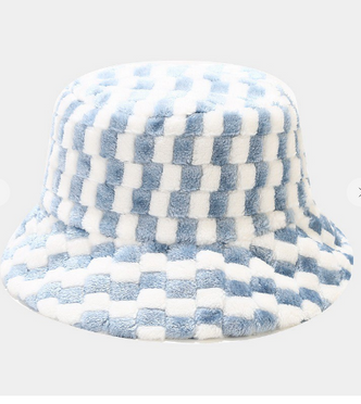 BucketList Fuzzy, Terry Bucket Hat! with adjustable inner ribbon tie. Fits most all sizes with adjustability!