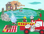 Here are a few pages from Digger, Dodger, Dottie and Duke Dalmatian! Scroll through or click to view!
Come on an adventure and lesson learning in this story of Digger Dodger Dottie and Duke Dalmatian. Spend a day in the life of Duke Dalmatian, the official Fire chief pup of Lucky town! While Duke is protecting his fireman, Digger and Dodger decide to tag along, unknown to Duke and Dottie. See what happens in this lesson on safety and the importance of staying where you are the safest and following instructions. written, illustrated and published by Diane Williamson founder of POMP! This is Diane's second children's book. The first is The Land of Milky O'Malley. Also available at POMPclothing.com  For a signed copy just add a note in the comments at check out who you would like the book made out to. Approximately 40 pages.