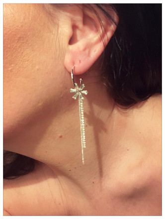 Sparkle Drop earrings in Silver* See Gold sold separately
