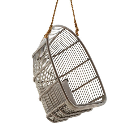 Renoir Hanging Chair, Taupe Grey
