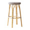 Simone Bar Stool, Cappuccino with White Dots