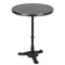 20" Black Solid Granite Café Table w/3 Prong Cast Iron Base