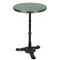 20" Green Solid Granite Café Table w/3 Prong Cast Iron Base