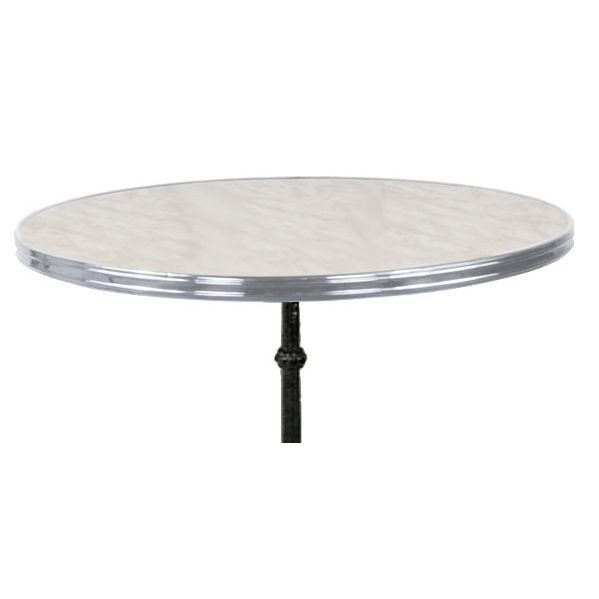 24 White Marble French Bistro Table 
