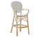 Isabell Bar Stool - White with Cappuccino dots