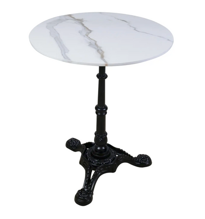 24" Ceramic Table with Retro Base 