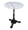24" Ceramic Table with Retro Base 24" Ceramic Table with Retro Base