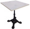 28" Square Solid Stone Bistro Table 