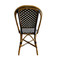 St Germain bistro chair black/white check pattern - back view