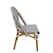 CT85AL Aluminum Chair Rev V White/Black - side