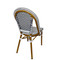 CT85AL Aluminum Chair Rev V White/Black - Back view