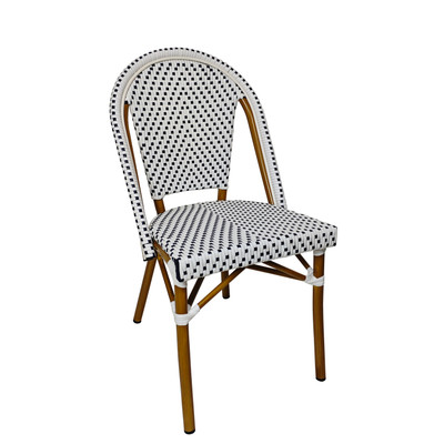 CT85AL Aluminum Chair Rev V White/Black
