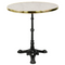 The 24" Brasserie Cafe table with Genoa top &  brass rim.