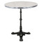 The 24" Brasserie Cafe table with Genoa top & chrome rim.
