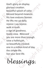 Blessing - One Line Sentiments