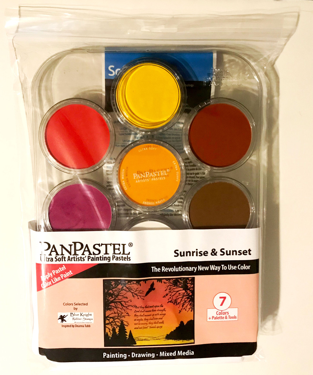PanPastel Ultra Soft Pastels - Sunrise - Sunset Palette - Blue Knight  Rubber Stamps