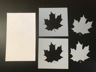 Maple Leaf Stencil & Stamp Thru Set