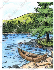 Beached Canoe