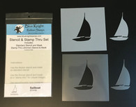 Sailboat Stencil & Stamp Thru Set
