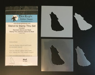 Wolf Stencil & Stamp Thru Set