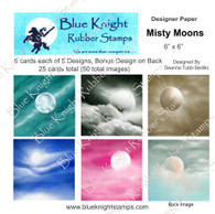 Designer Paper - Misty Moons