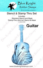 Guitar Stencil & Stamp Thru Set