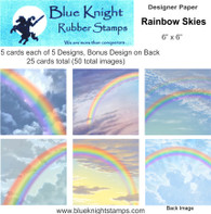 Designer Paper - Rainbow Skies