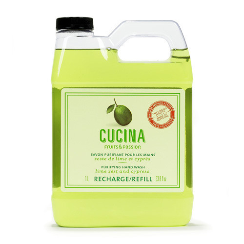 Fruits & Passion Cucina Lime Zest and Cypress Purifying Hand Wash Refill