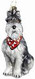 Schnauzer Grey with Bandana - Joy To The World Ornament