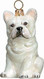 French Bulldog White - Joy To The World Ornament