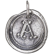 Waxing Poetic Silver Charm Round 'I' Insignia