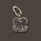 Waxing Poetic Silver Charm 'F' Crest Insignia