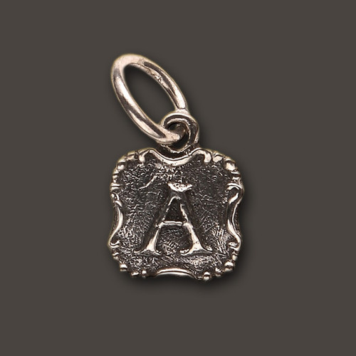 Waxing Poetic Silver Charm 'O' Crest Insignia