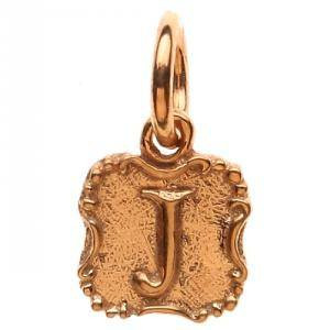 Waxing Poetic Rose Gold Charm 'Q' Crest Insignia