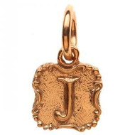 Waxing Poetic Rose Gold Charm 'T' Crest Insignia