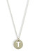 Nashelle Gold Initial Punch Out 'Identity' Necklace 'H'