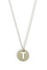 Nashelle Gold Initial Punch Out 'Identity' Necklace 'S'