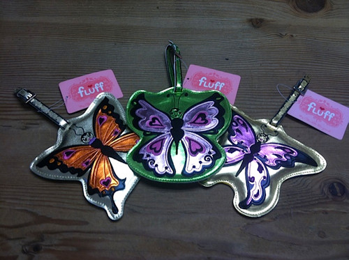Fluff Butterfly Luggage Tags