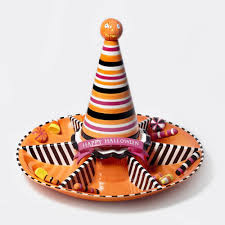 Department 56 Halloween Ceramic Snacks/Chips and Dip Tray