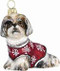DIVA DOG Shih Tzu Brown & White - Joy To The World Ornament