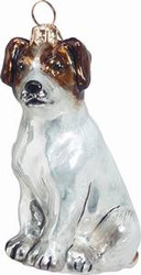 Jack Russell Terrier Sitting Dog - Joy To The World Ornament