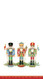 Caspari 'Nutcrackers' Paper Guest Towels