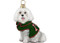 DIVA DOG Maltese with Green Velvet Coat - Joy To The World Ornament