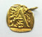 Waxing Poetic Gold Square Insignia Charm 'A'
