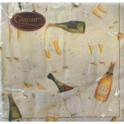 Caspari 'Champagne Toast' Dinner Napkin