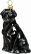 Labrador Black Dog - Joy To The World Ornament