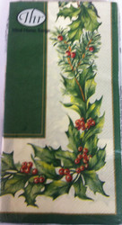 Ideal Home Range Green Christmas Garland Paper Guest Towels