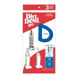 Dirt Devil Type D Upright Vacuum Replacement Bags
